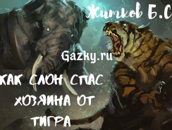 Как слон спас хозяина от тигра 🐘 Житков Б.С.